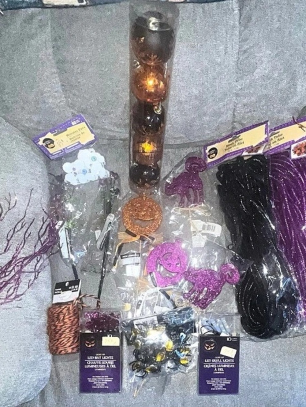 Crafter's Halloween Decor Assortment Purple & Orange